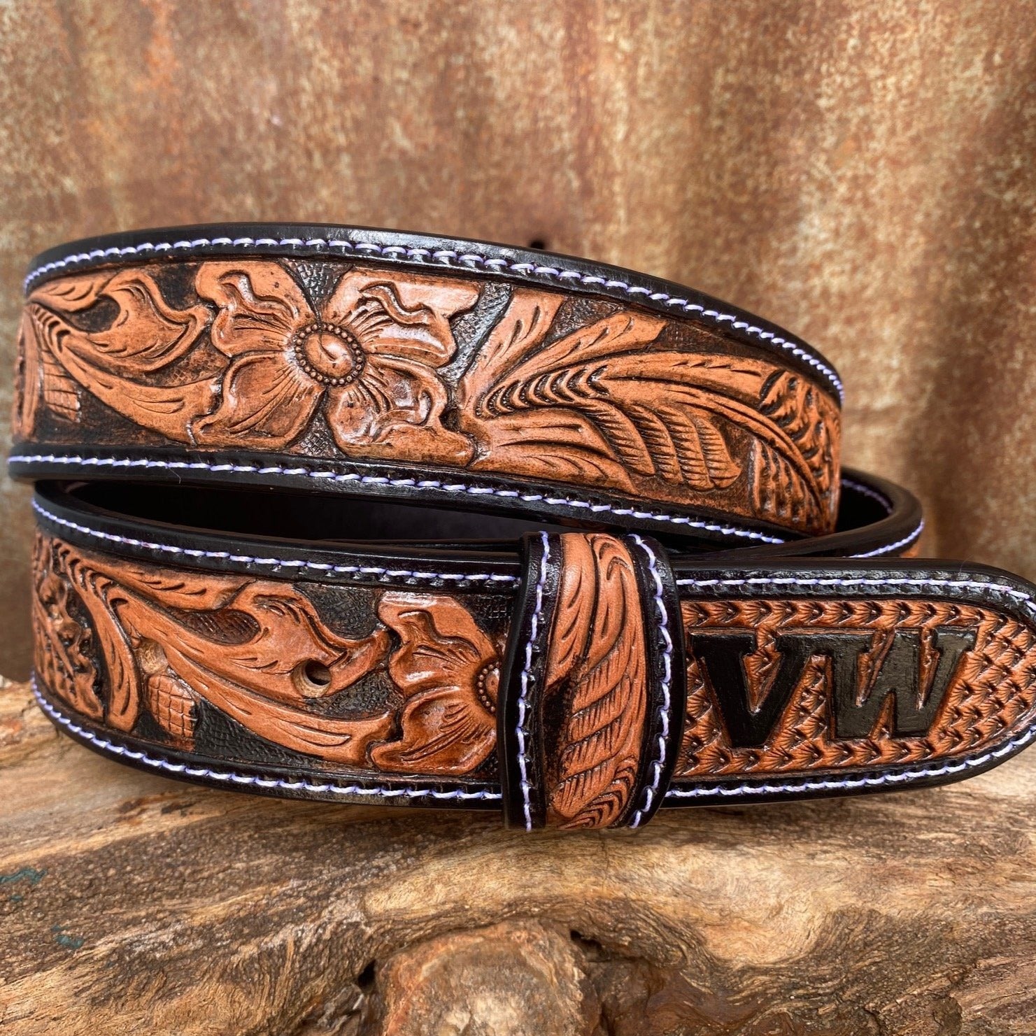 Tooled leather belts, Tooled Feather Belts, Hand Tooled Feather Belts