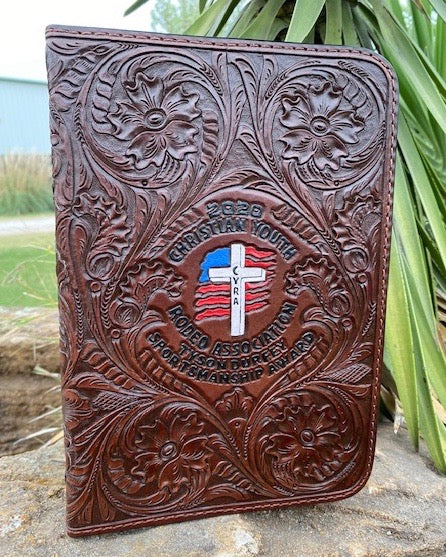 On sale Hand tooled leather bible cover